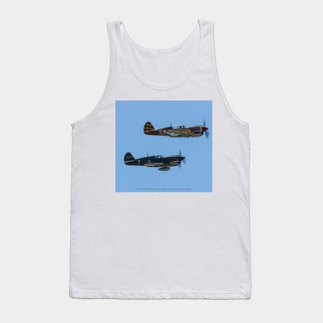 P-40 Warhawks In Formation Tank Top by acefox1